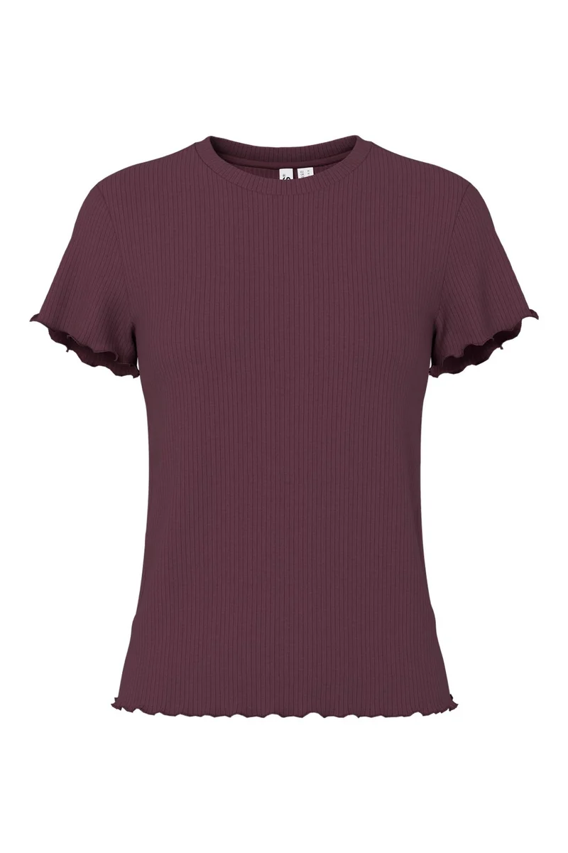 Pieces - Pcnicca Ss O-Neck Top - 5048765 Winetasting