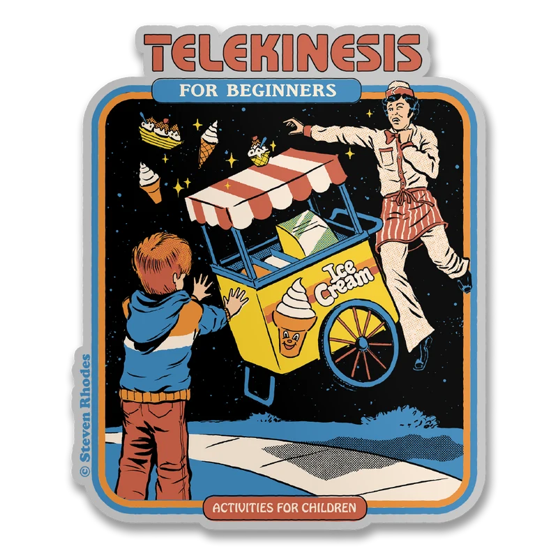 Steven Rhodes - Telekinesis For Beginners Sticker