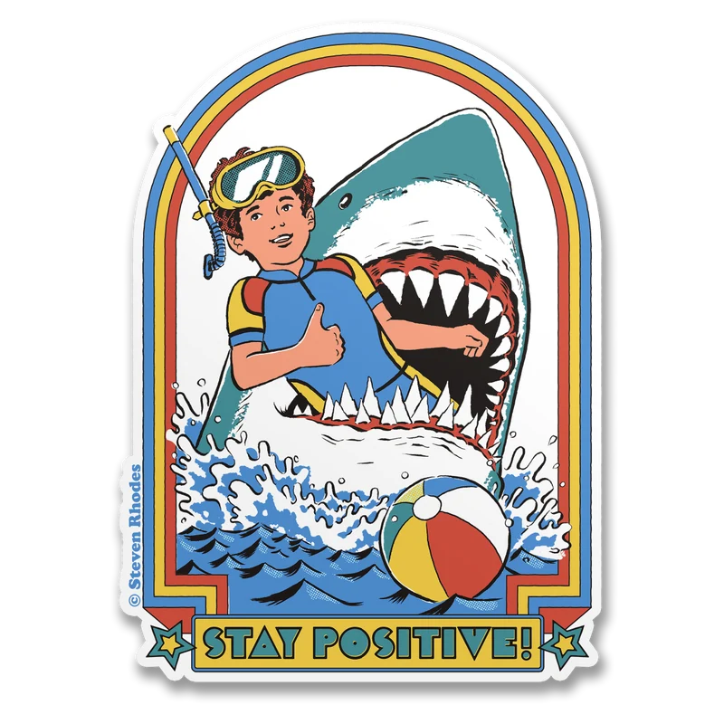 Steven Rhodes - Stay Positive Sticker