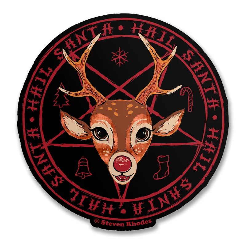 Steven Rhodes - Hail Santa Sticker