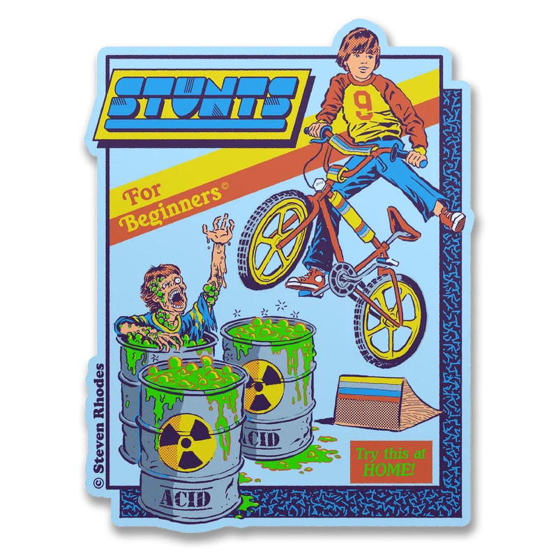 Steven Rhodes - Stunts For Beginners Sticker