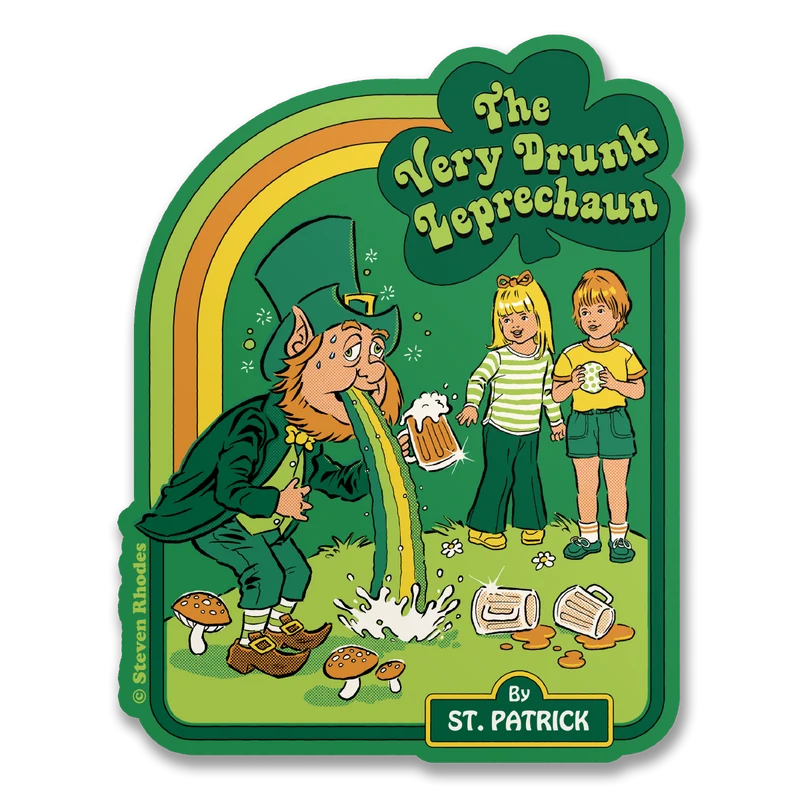 Steven Rhodes - The Very Drunk Leprechaun Sticker