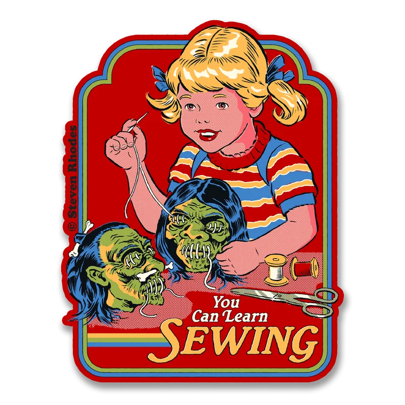 Steven Rhodes - You Can Learn Sewing Sticker