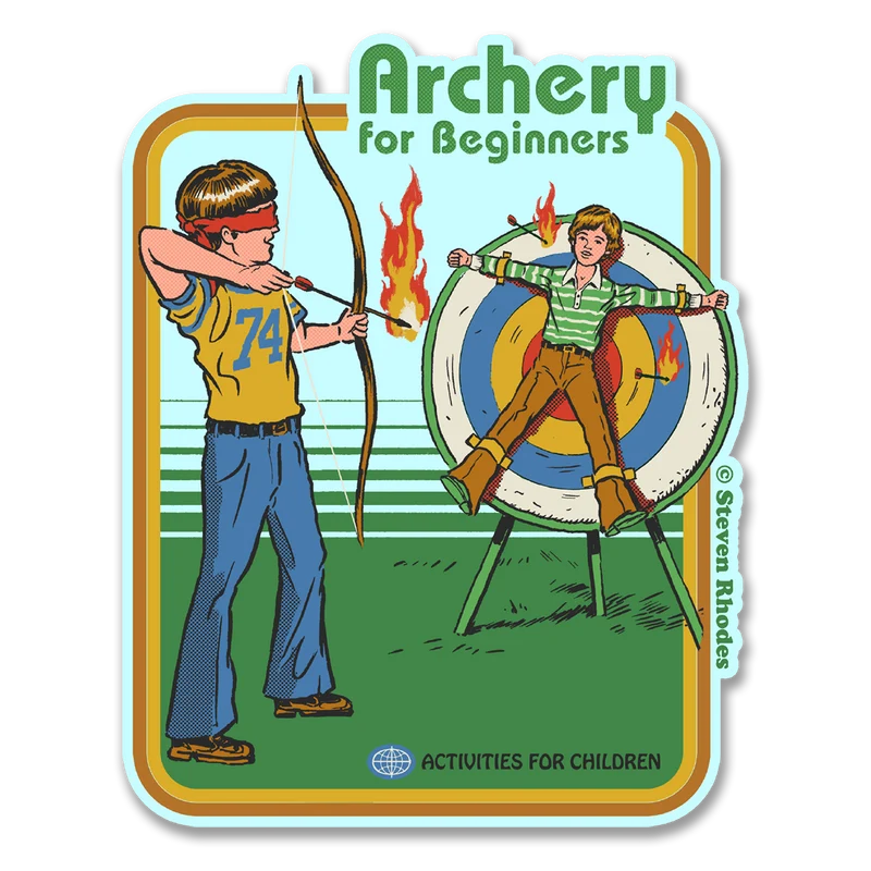 Steven Rhodes - Archery For Beginners Sticker