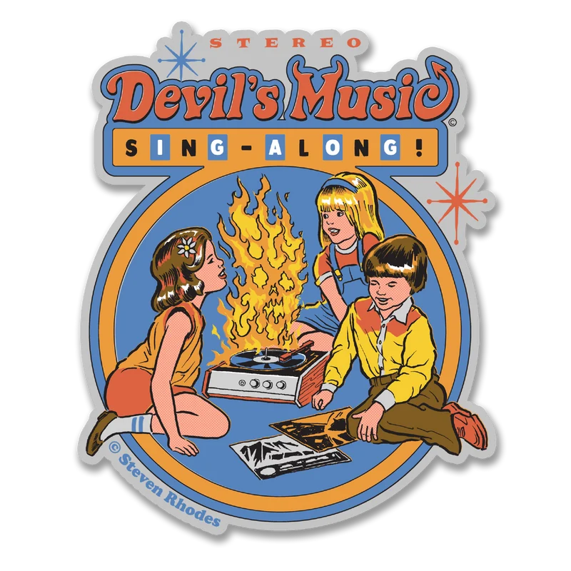 Steven Rhodes - Devil's Music Sing-Along Sticker