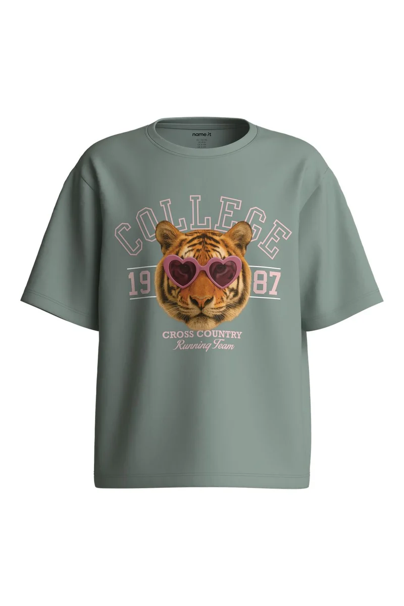 Name It - Nkfvotea Ss Nreg Top - 5088658 Green Milieu College