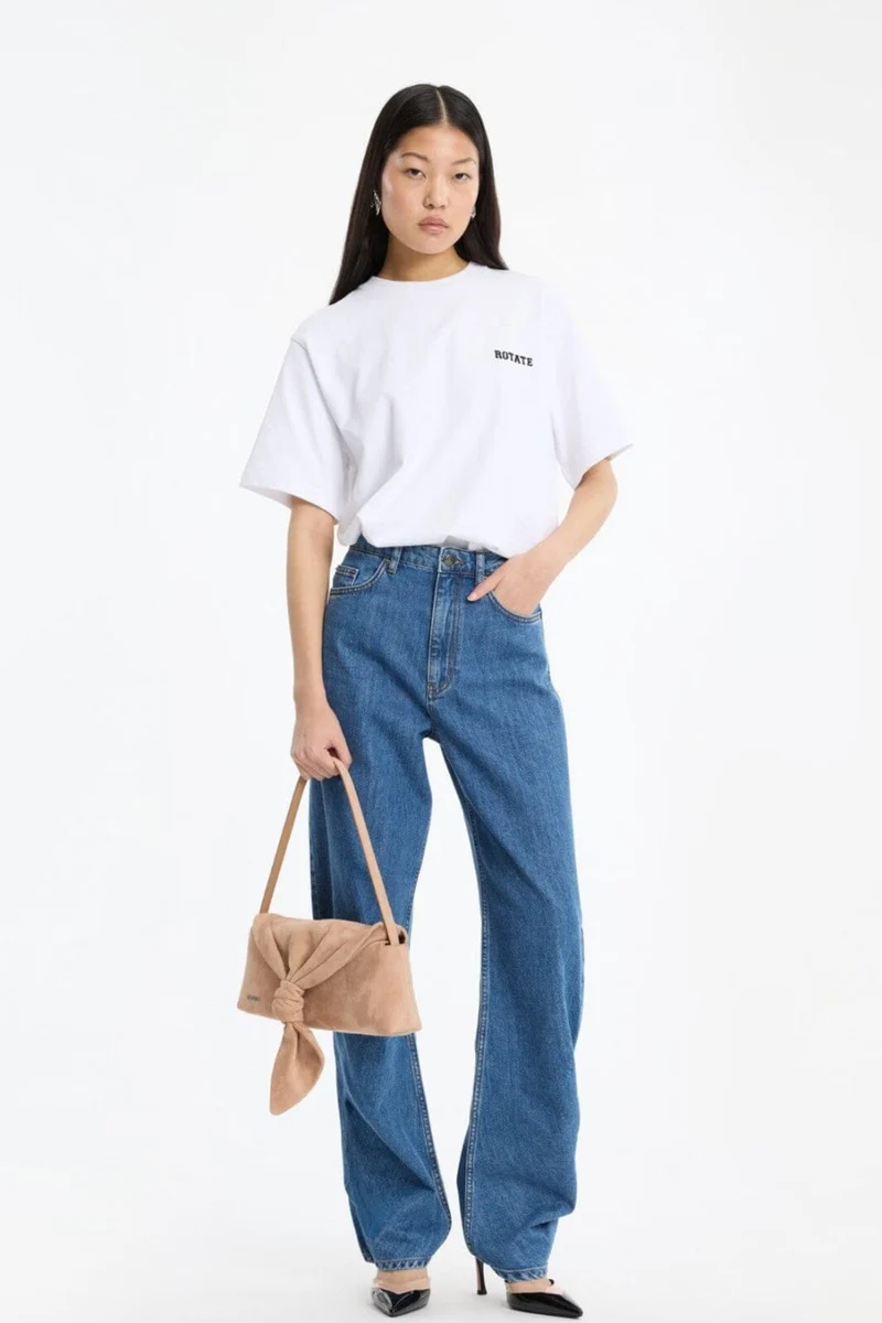Rotate - Jersey Oversized T-shirt 116363400 - 400 Bright White