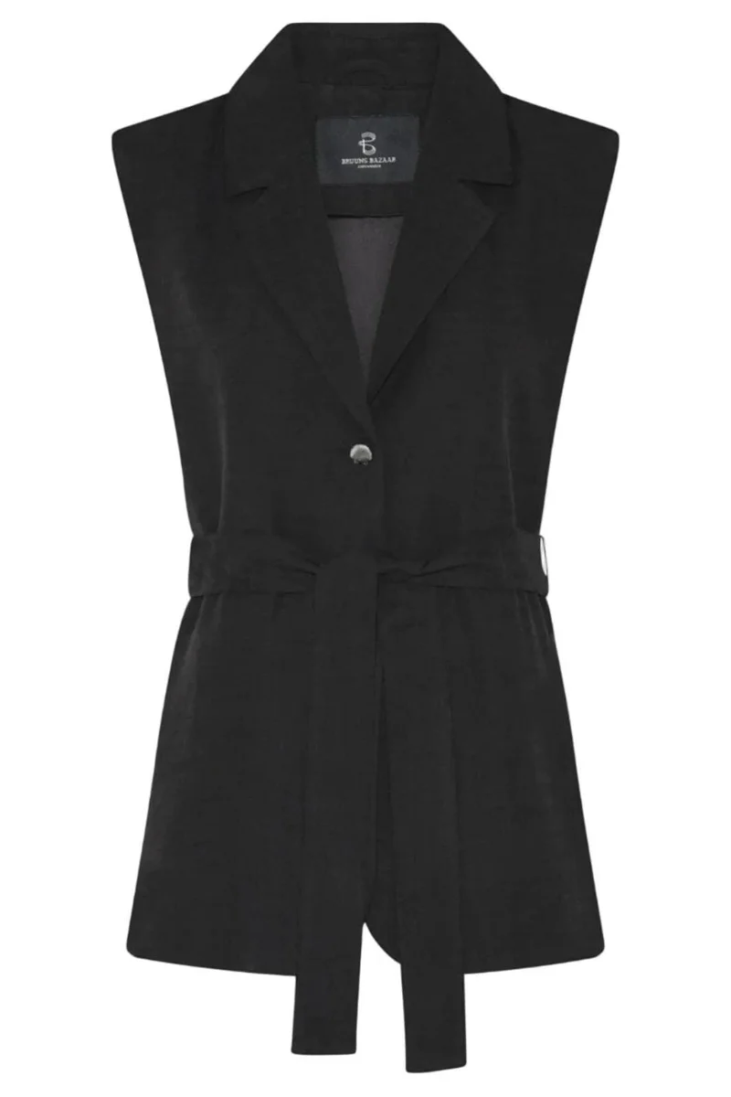 Bruuns Bazaar - Aphandrabbewe Vest BBW4979 - Black