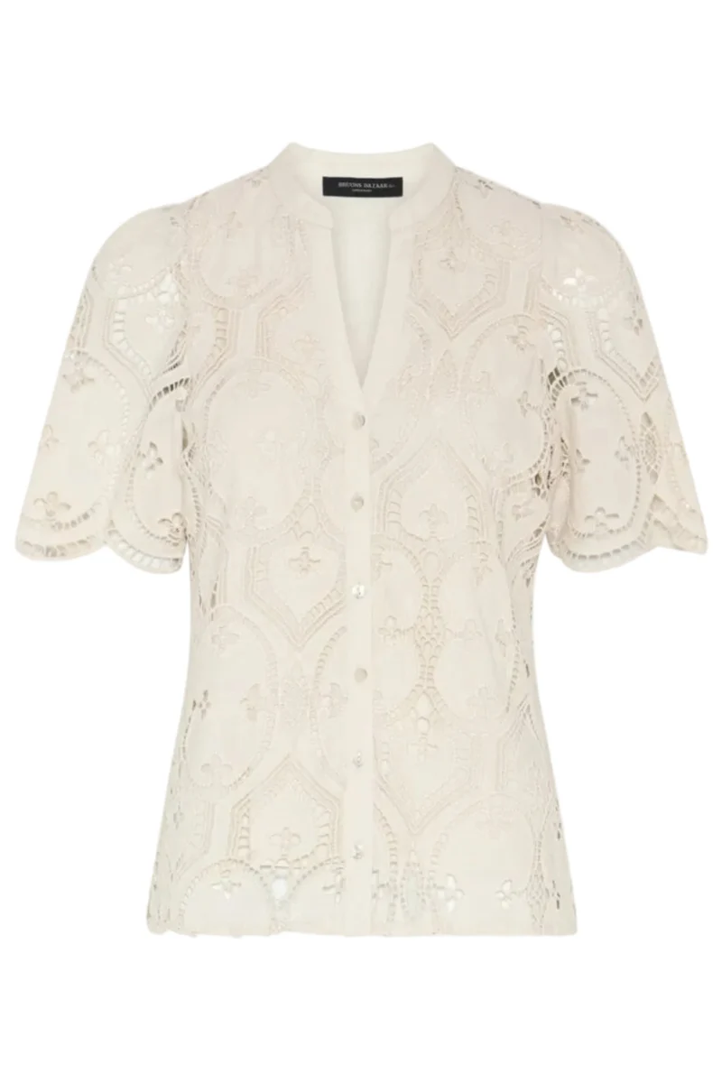 Bruuns Bazaar - Raveneabburesa Shirt BBW5030 - Vanilla Ice