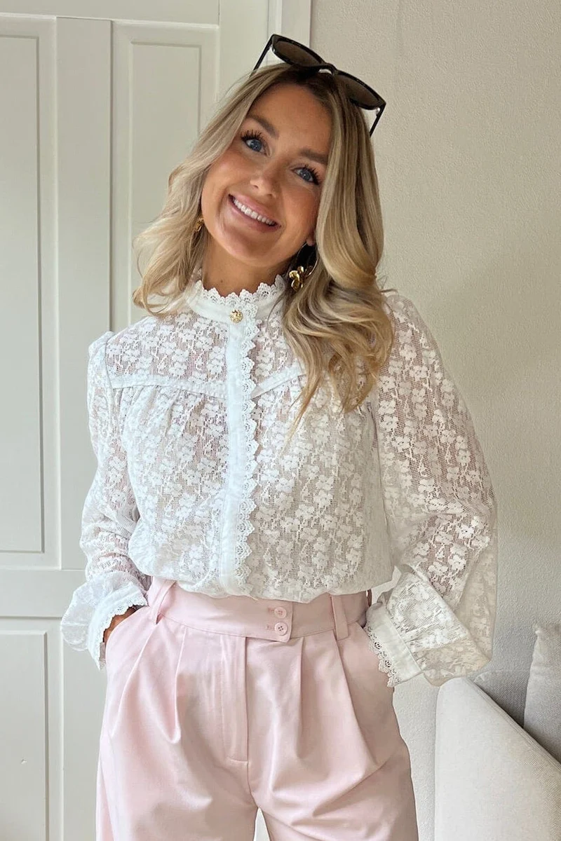 Dear Molly - Ingrid Shirt - White