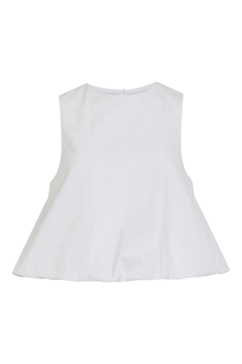 Noisy May - Nmasta Nina S/S Top Fwd - 4980158 Cloud Dancer