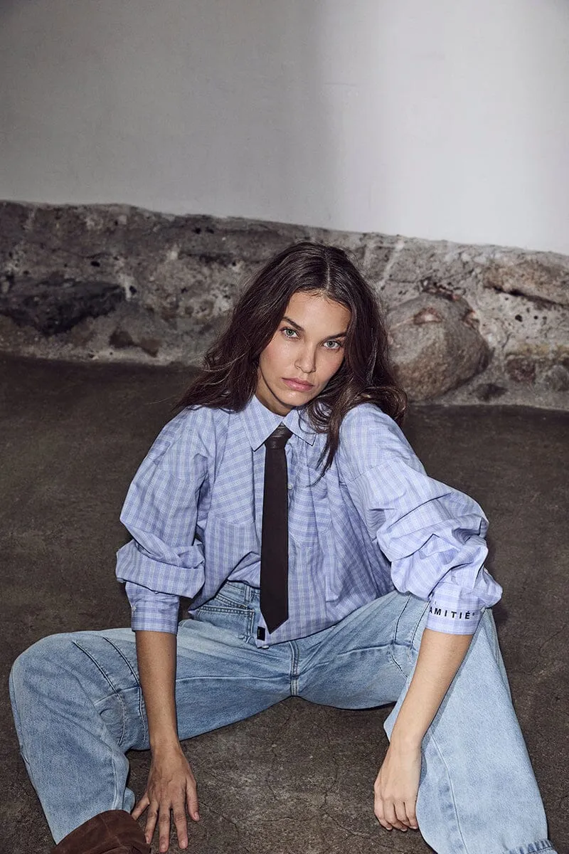 Haute L'Amitié - Sophie Check Shirt HL10746 - Pale Blue