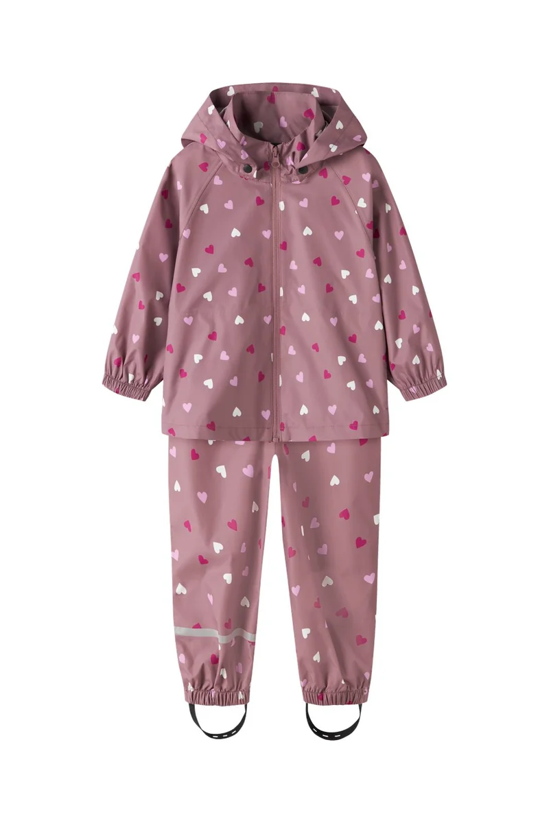 Name It - Nmndrain05 Rain Set - 5108589 Wistful Mauve Hearts
