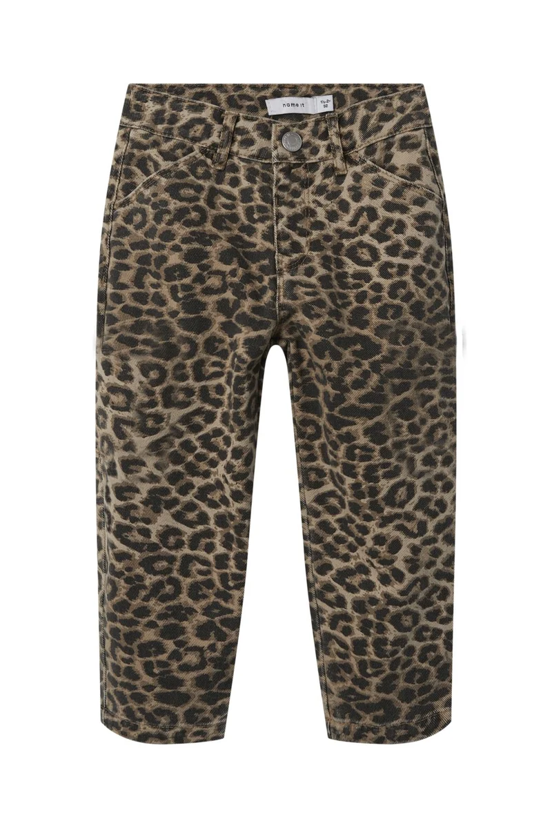 Name It - Nmfbella Twi Pants 4444-Td - 5109846 Silver Mink Leopard