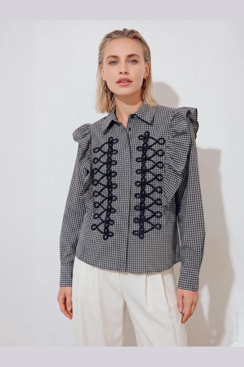 Gossia - Kirigo Shirt G3490 - Black Checks