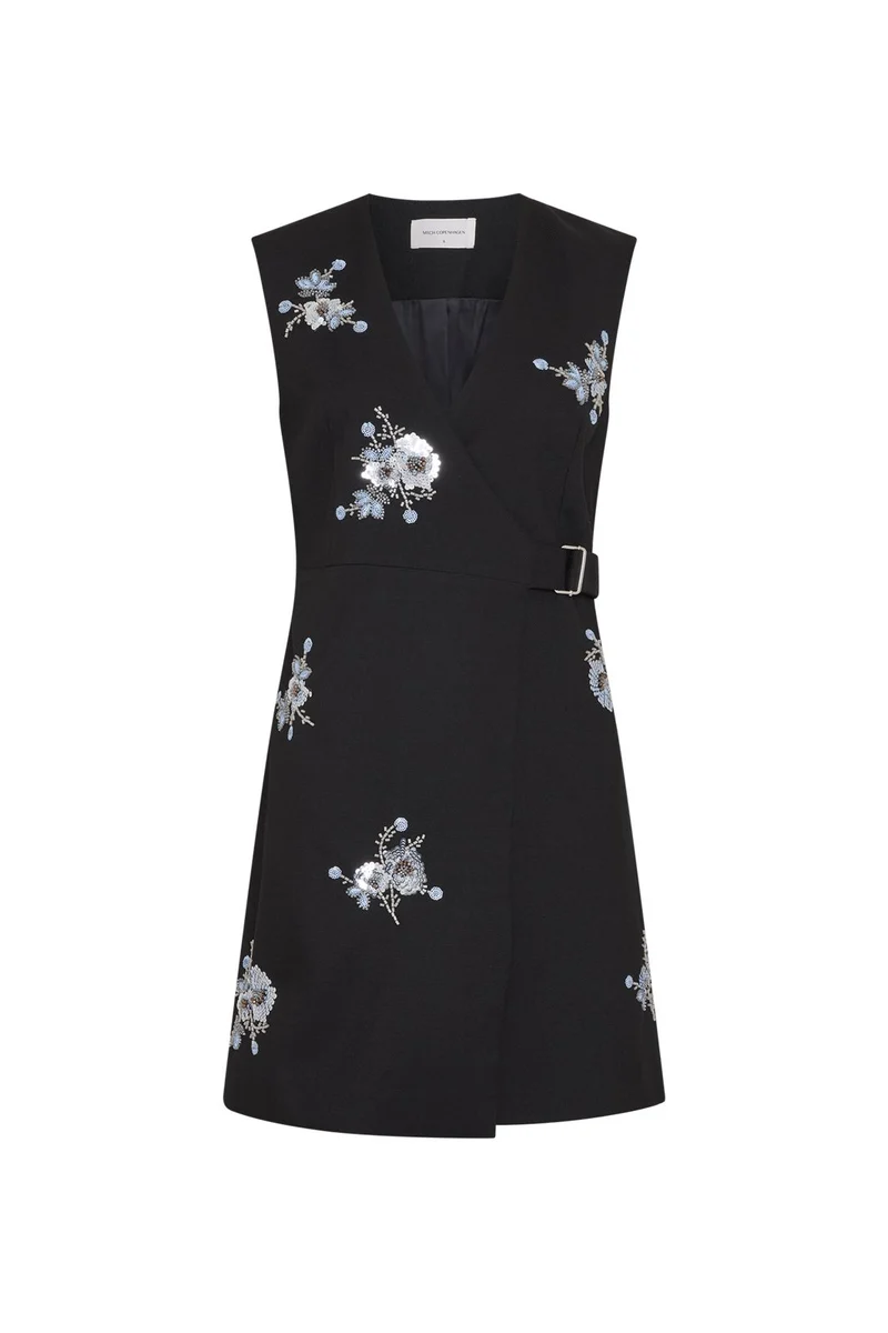 MSCH Copenhagen - Mschadine Sl Dress Emb 20227 - Black
