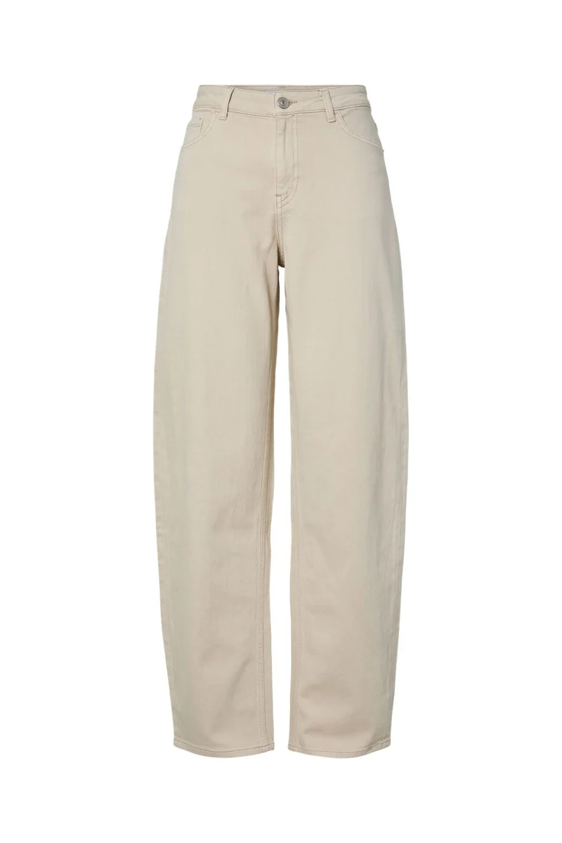 Pieces - Pcgrace Barrel Jeans - 5039579 Silver Lining
