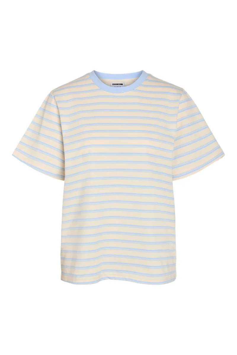 Noisy May - Nmember S/S T-Shirt - 5022083 Birch Cashmere Blue