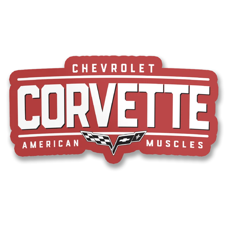 Corvette - American Muscles Sticker