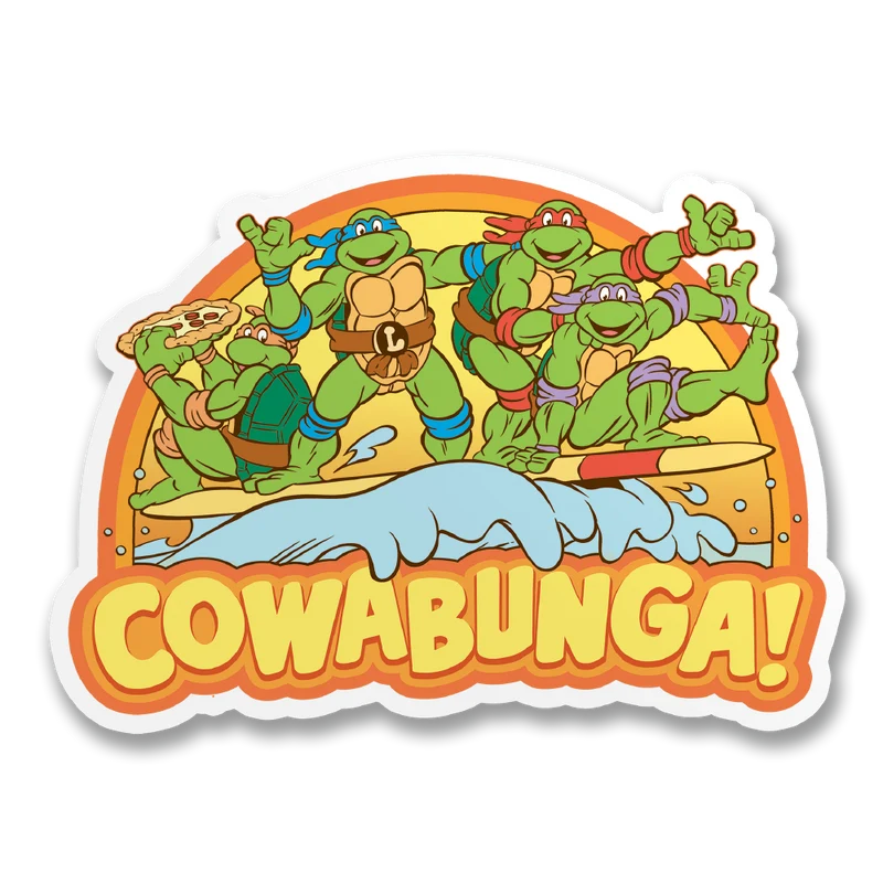 Cowabunga Sticker