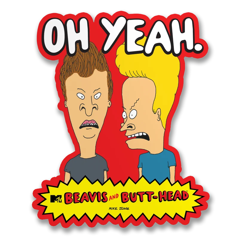 Beavis and Butt-Head Oh Yeah! Sticker