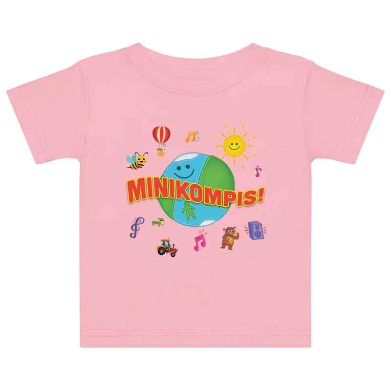 Baby T-shirt Minikompisarna! Svart/Vit/Rosa