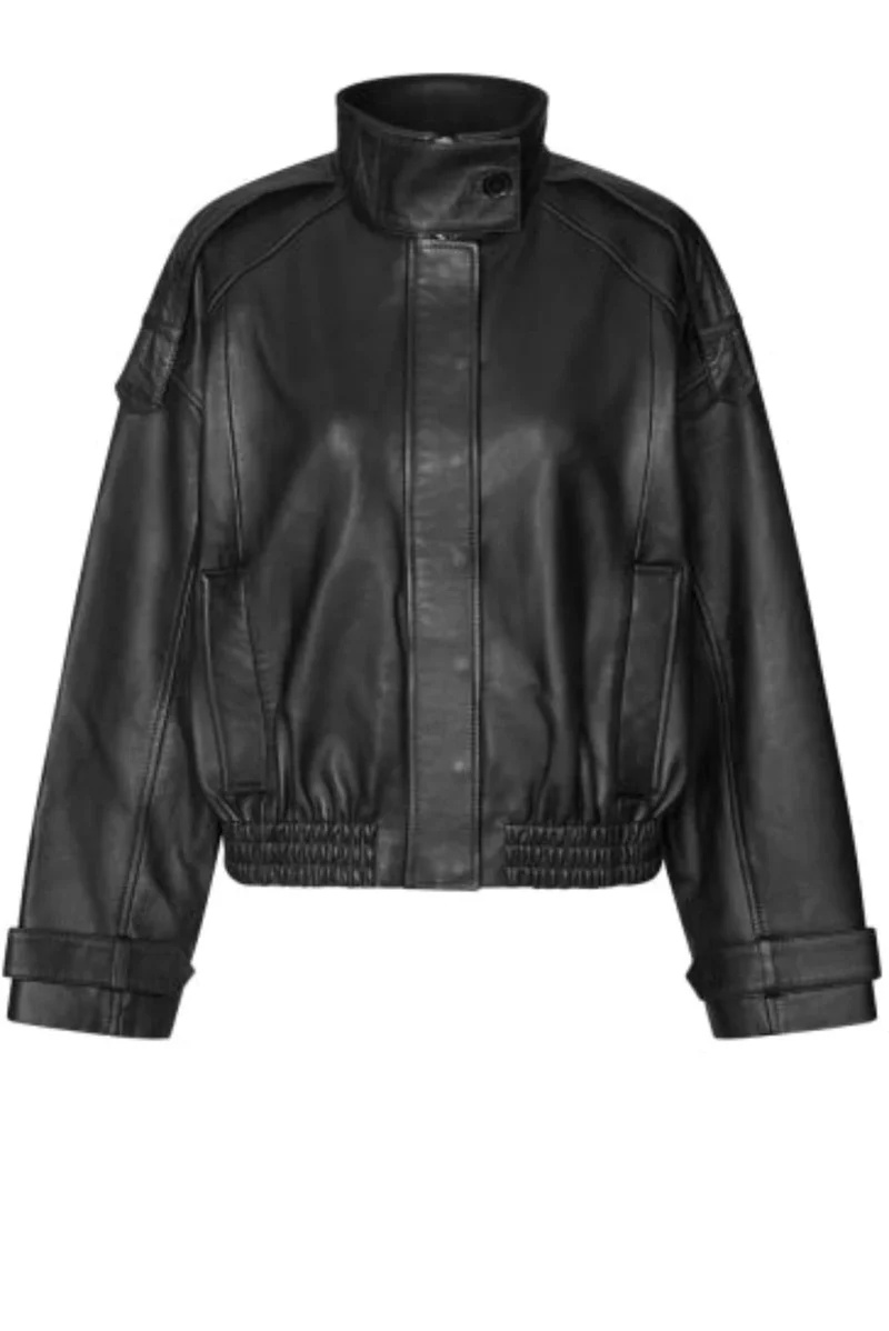 Second Female - Aluka Leather Jacket 61307 - 8001 Black