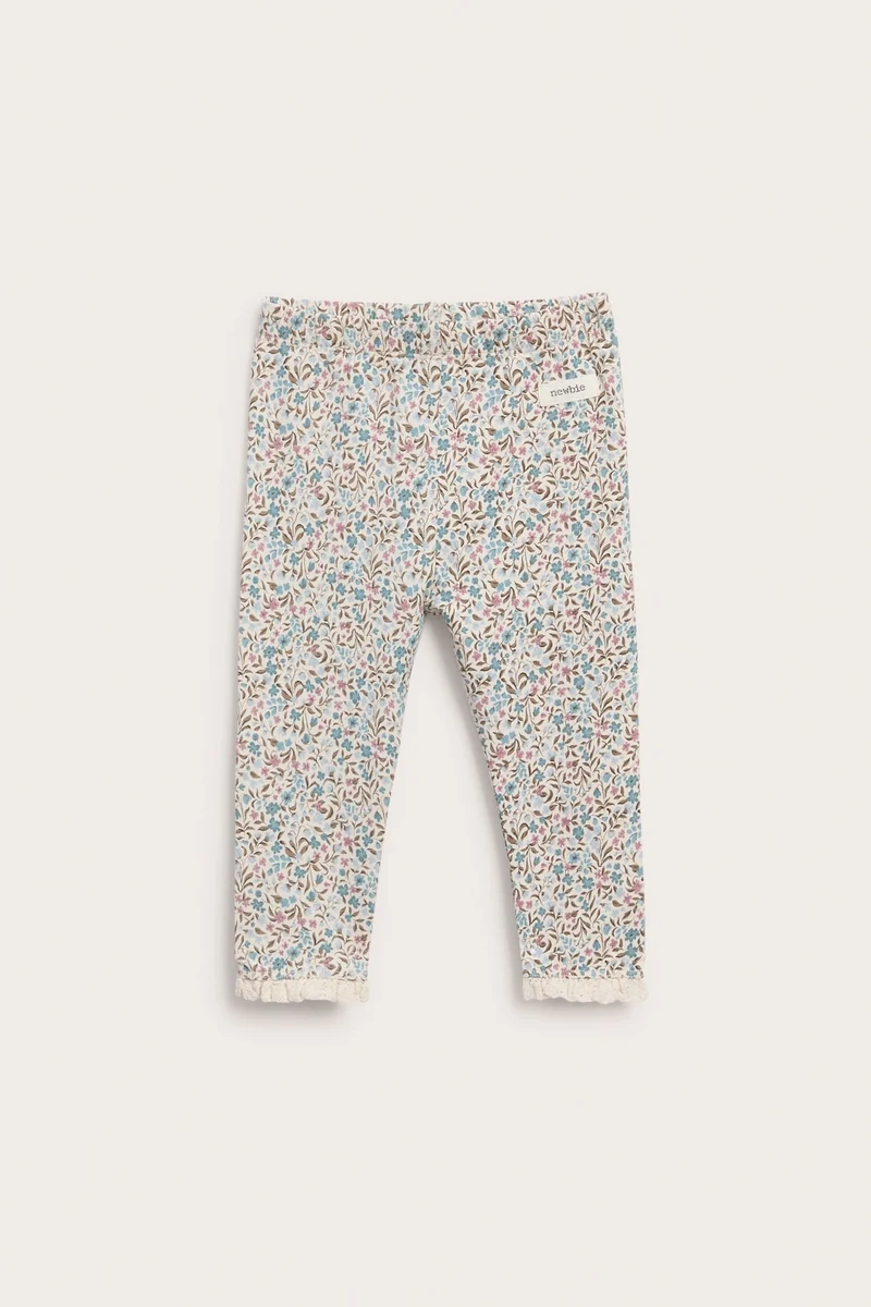 Baby floral warming knit leggings