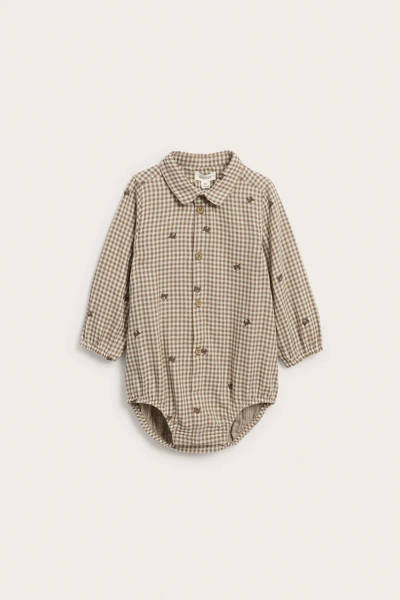 Baby shirt bodysuit with teddy bears