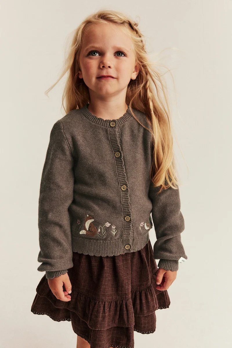 Baby & Kids brown knitted cardigan