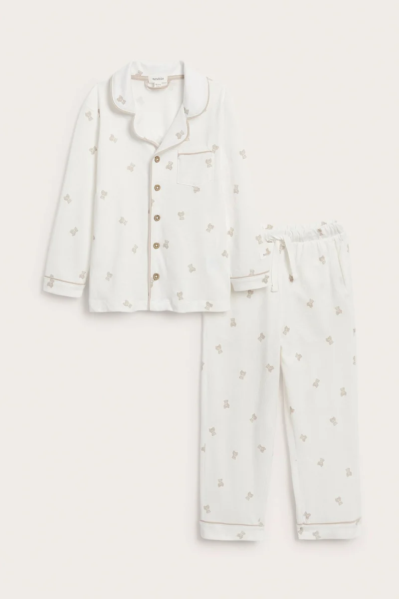 Baby & Kids white teddy bear pyjamas