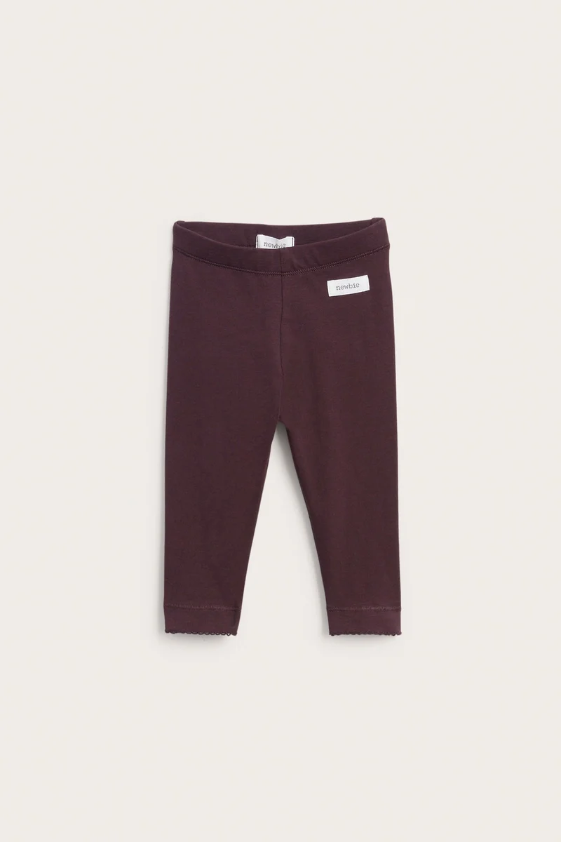 Baby purple leggings with frills