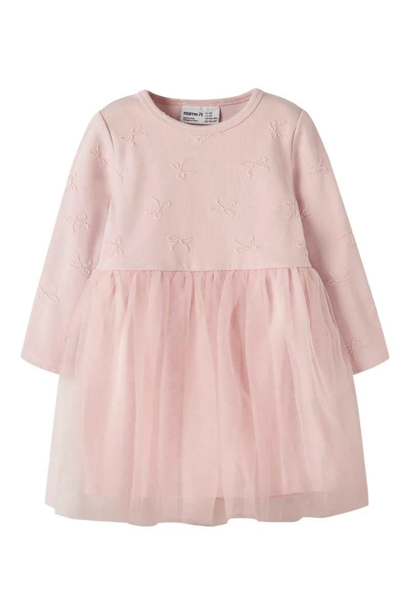 Name It - Nmfkatty Ls Dress - 5033219 Lotus