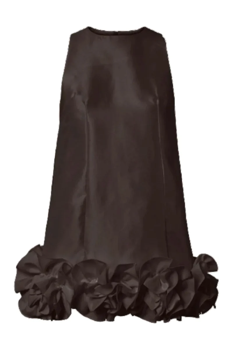 YAS - Yasellina Sl Mini Dress Celeb - 5111267 Coffee Bean