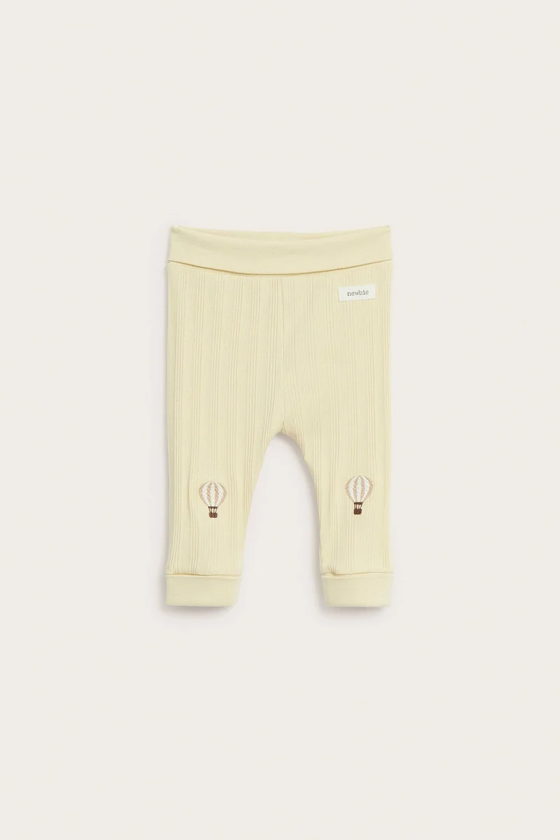 Baby yellow hot air balloon leggings