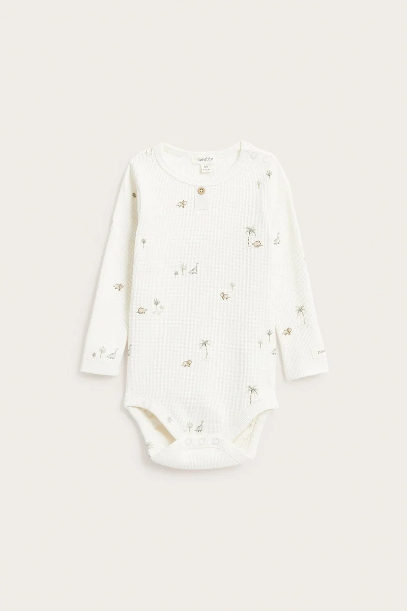 Baby dinosaur print bodysuit