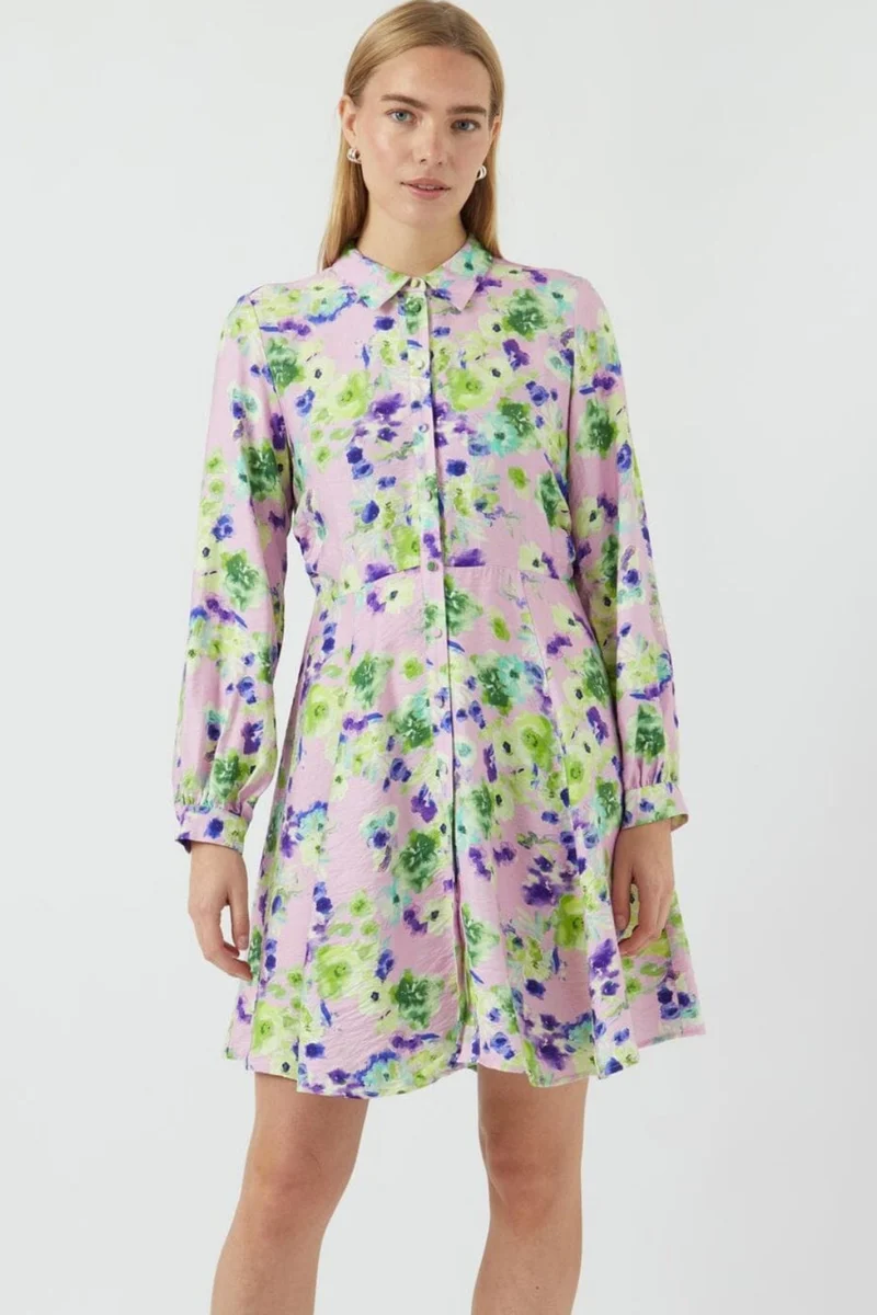 YAS - Yaskaya Ls Shirt Dress - 4710063 Pale Lilac Wilma