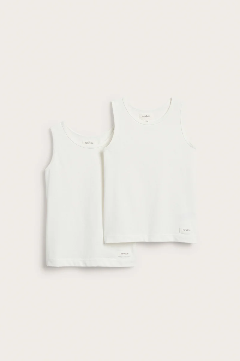 Baby & kids' white 2-pack singlets