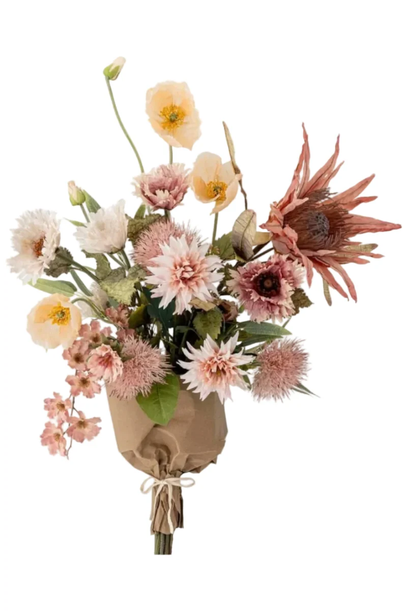 Bloomingville - Dust Buket, Rosa, Kunstige Blomster 82072744 - Rose