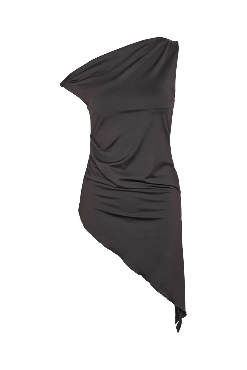 Noisy May - Nmblaze Waterfall Assymetric Top - 5070572 Obsidian