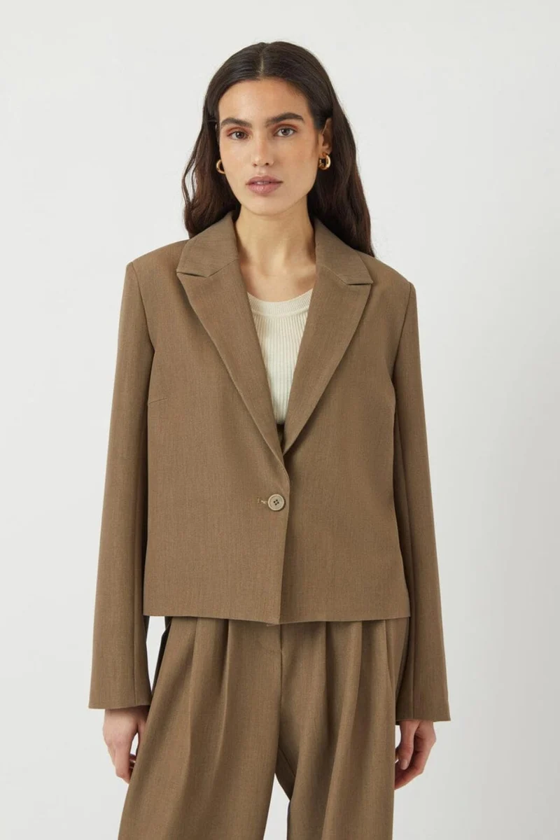 YAS - Yasdakota Ls Blazer - 4903475 Lead Gray