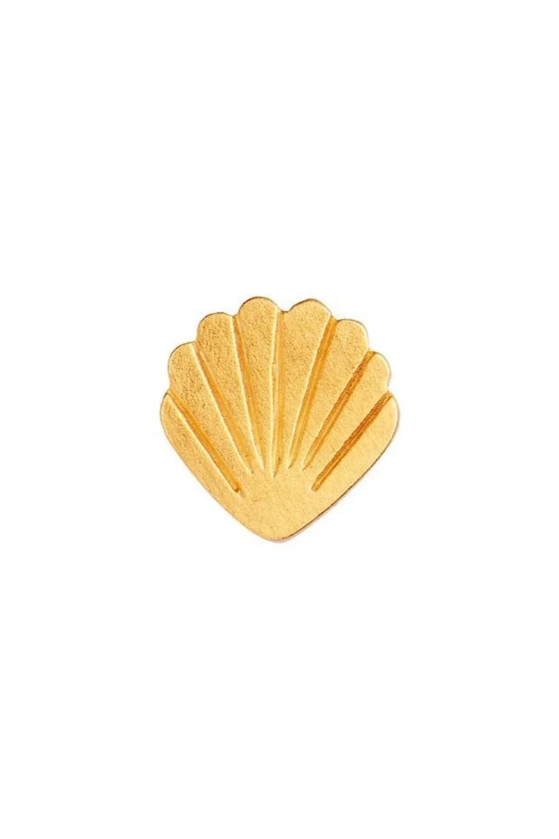 Stine A - Petit Shell Earring Golden - 1030-02-S