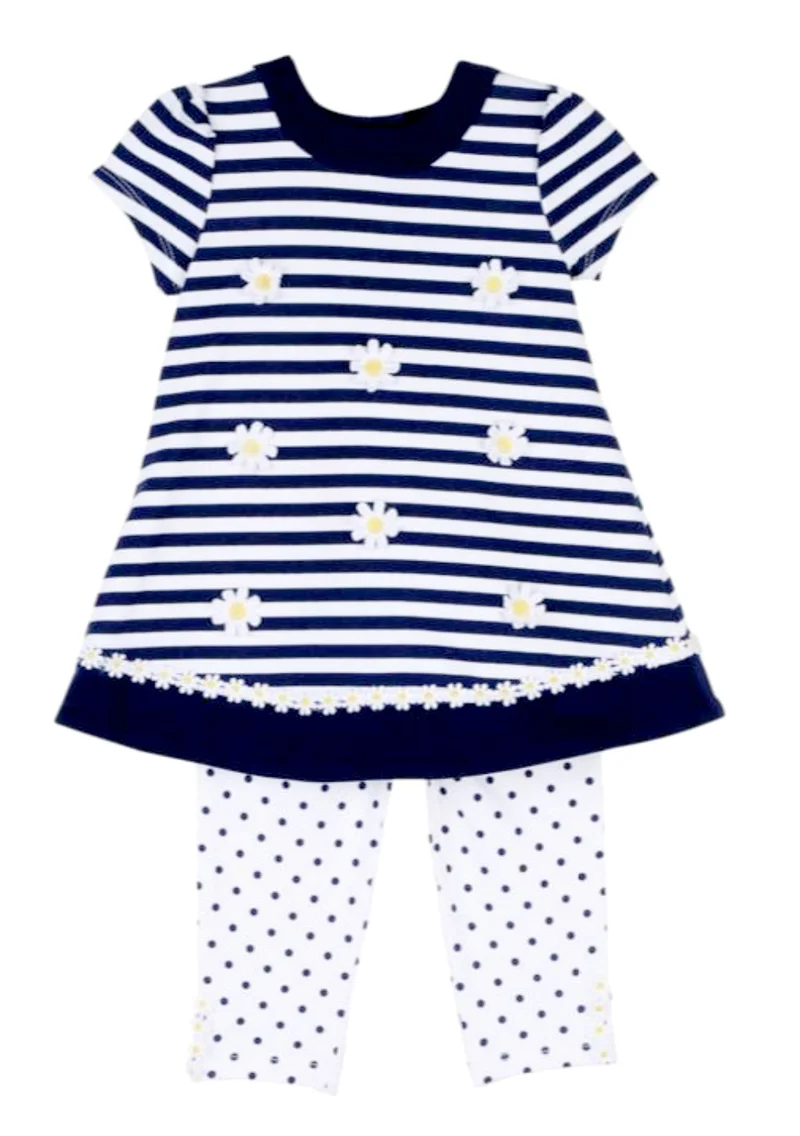 Little Me Daisy Dress Legging Set
