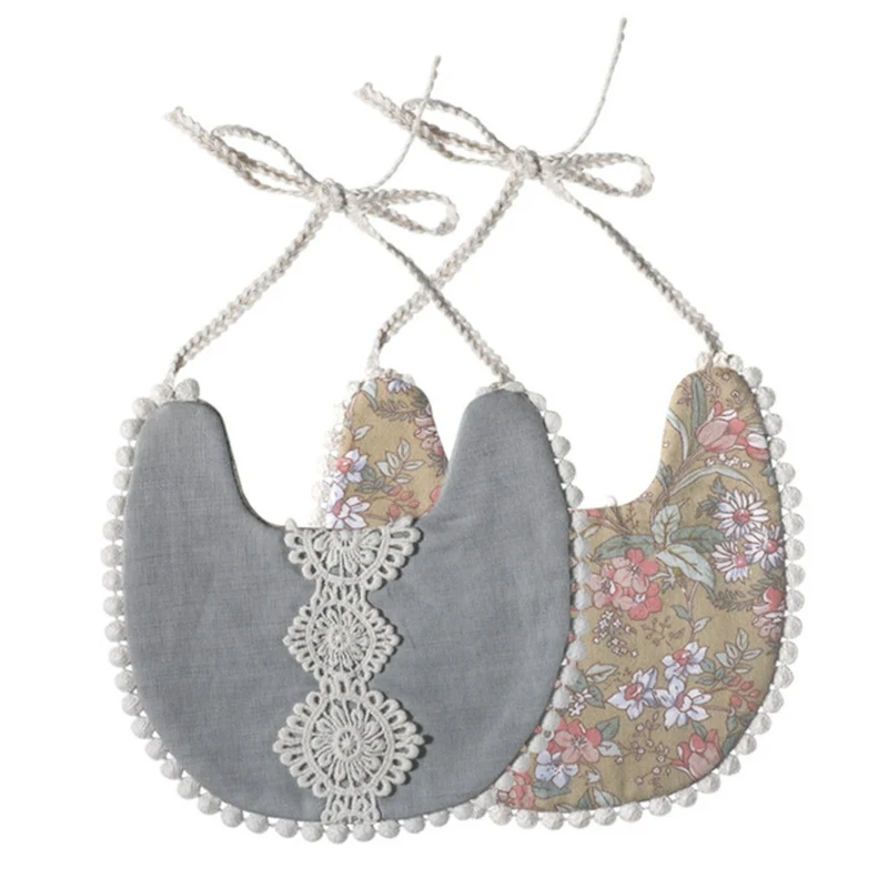 Cotton Vintage Style Double Sided Reversible Tie Bib - Choose Style