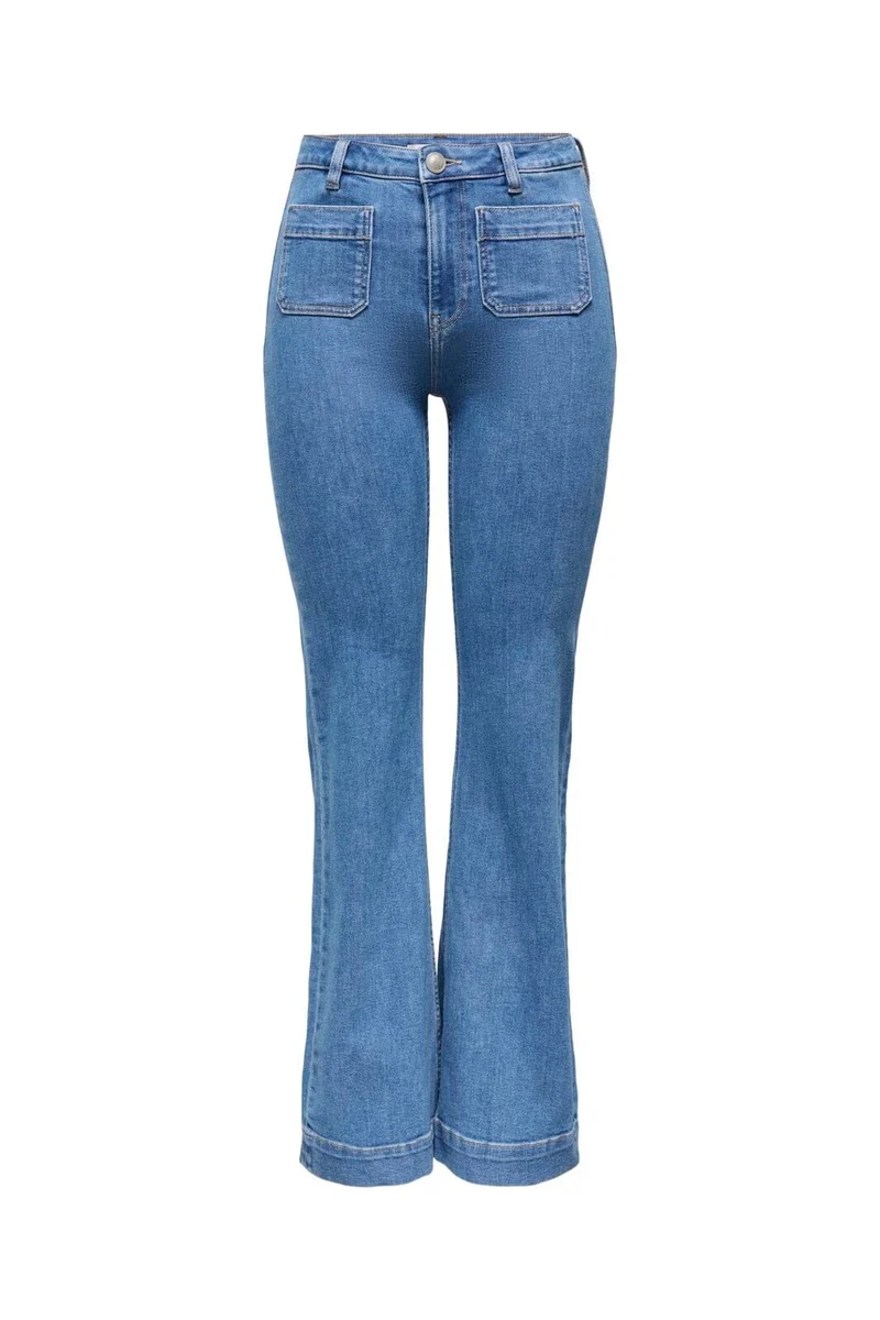 Only - Onlmadison Pocket Flared Gen540 - 4962286 Light Blue Denim