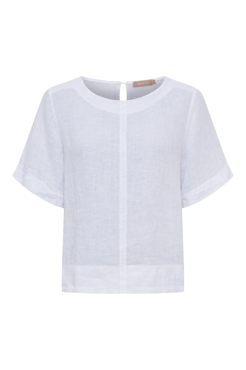Marta Du Chateau - Mdcceyla Top TC268010 - Optical White
