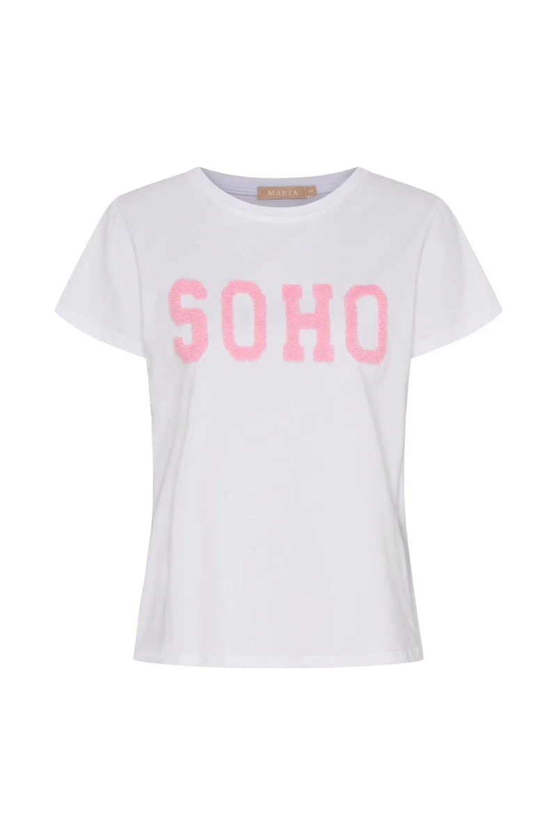 Marta Du Chateau - Mdcherdis Tee 84275 - White/Baby