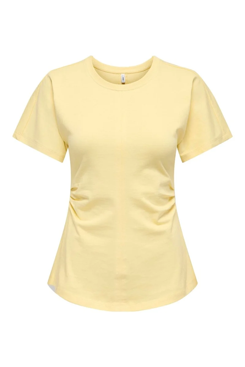 Only - Onlmarie S/S Ruching Top - 4994026 Sunlight