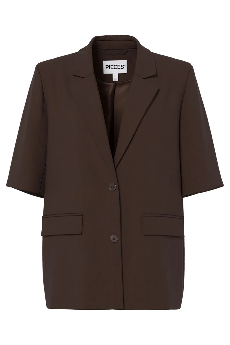 Pieces - Pcbosella 2/4 Blazer - 5112085 Hot Fudge
