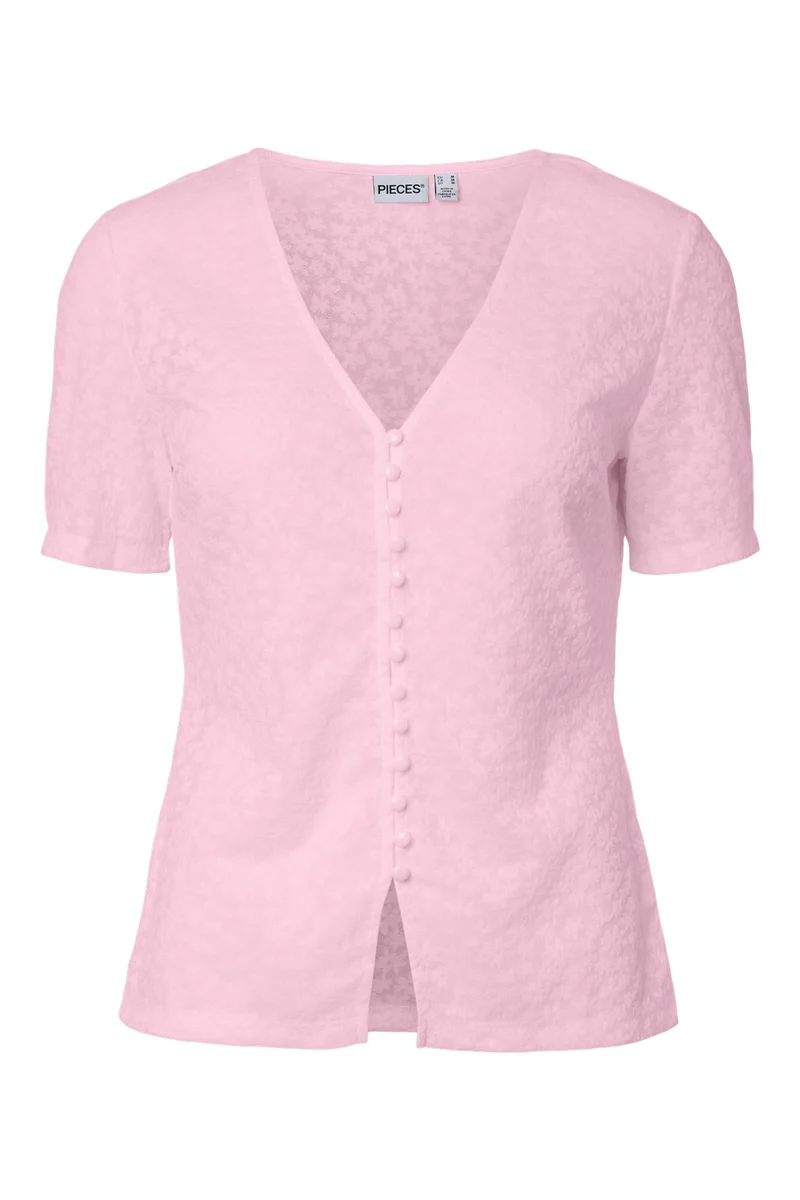 Pieces - Pcbaisy Ss Cardigan - 5080068 Pink-A-Boo